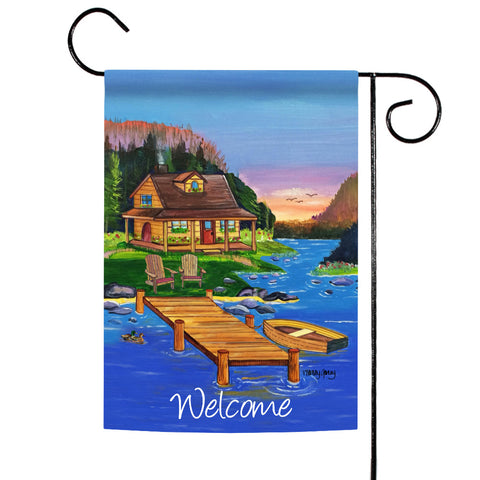 Cabin on the Lake Flag image 1