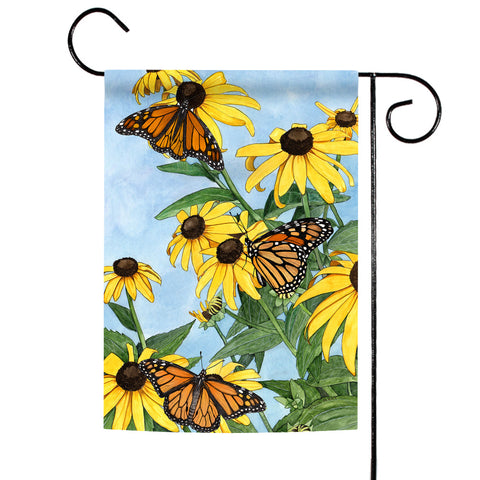 Coneflowers and Monarchs Flag image 1