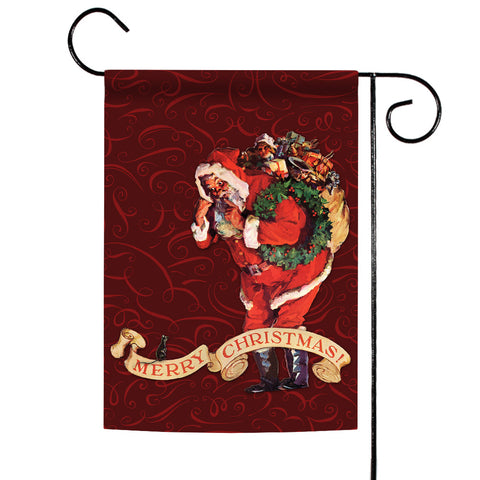 Santa And Christmas Mouse Flag image 1