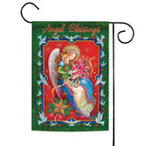 Angel Poinsettia Flag image 1