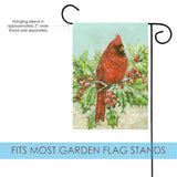 Winter Holly Cardinal Flag image 3
