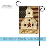 Americana Birdhouse Welcome Flag image 3