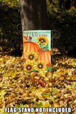 Pumpkins and Sunflowers Flag image 7