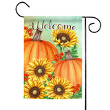 Pumpkins and Sunflowers Flag image 1