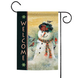 Welcome Snowman and Friends Flag image 1