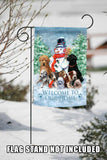 Snowman with Pups Flag image 7