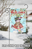Holly Snowman Welcome Flag image 7