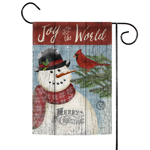 Joy to the World Snowman Flag image 1
