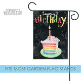 Rainbow Cake Birthday Flag image 3