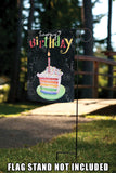 Rainbow Cake Birthday Flag image 7