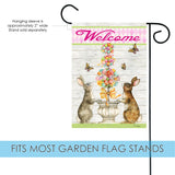 Easter Bunny Topiary Flag image 3