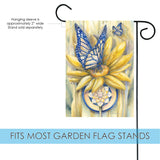 Butterfly on Flower Flag image 3