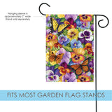 Pansy and Butterfly Flag image 3
