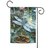 Dragonfly and Pond Flag image 1