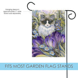 Cat in Garden Flag image 3