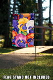 Bouquet of Pansies Flag image 7