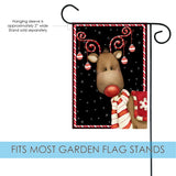 Candy Cane Reindeer Flag image 3