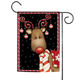 Candy Cane Reindeer Flag image 1