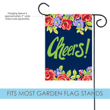 Green Floral Cheers Flag image 3