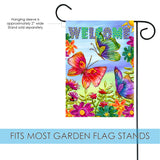 Welcome Butterfly Field Flag image 3