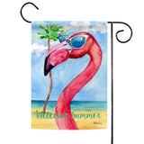 Summer Flamingo Flag image 1