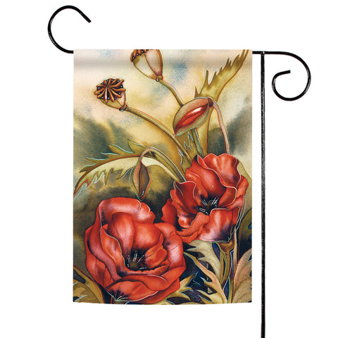Blooming Poppies Flag image 1
