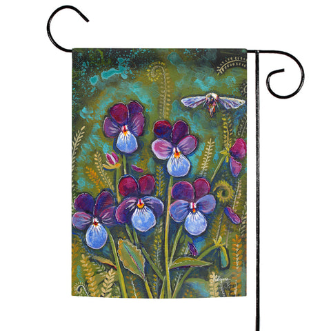 Toland Home Garden Spring Flag Viola Blooms 1112494 12x18 Inch Flower ...