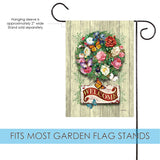 Floral Wreath Welcome Flag image 3