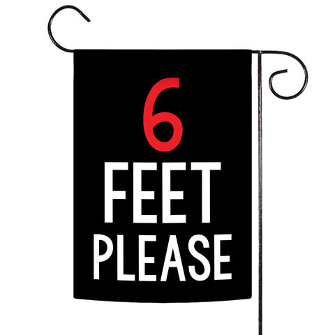 6 Feet Please Flag image 1