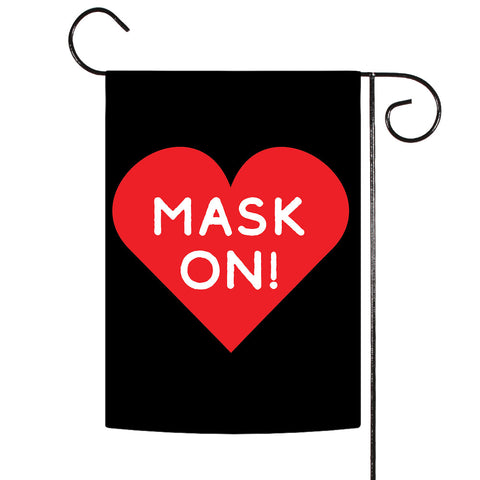 Mask On Heart Flag image 1