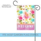 Bright Blooms Welcome Flag image 3