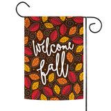 Welcome Fall Leaves Flag image 1