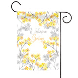Welcome Spring Blossoms Flag image 1