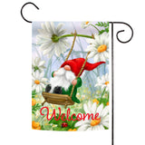 "Welcome Swing Gnome" Double Sided Flag