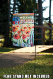 Welcome Cottage Poppies Flag image 7