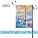 Serene Sailboat Sunset Flag image 3