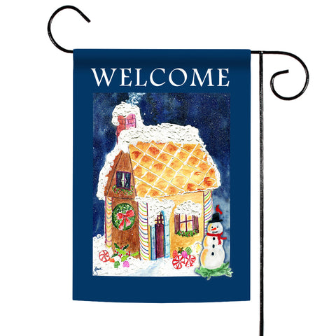 Gingerbread Welcome Flag image 1