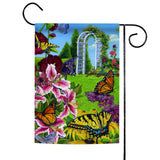 Butterflies In The Garden Flag image 1