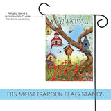 Poppies & Birdhouses Flag image 3