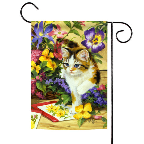 Flower Kitty Flag image 1