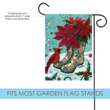 Poinsettia Boots Flag image 3