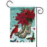 Poinsettia Boots Flag image 1