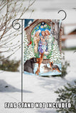 Winter Nativity Flag image 7