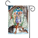 Winter Nativity Flag image 1