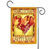 Autumn Welcome Heart Flag image 1