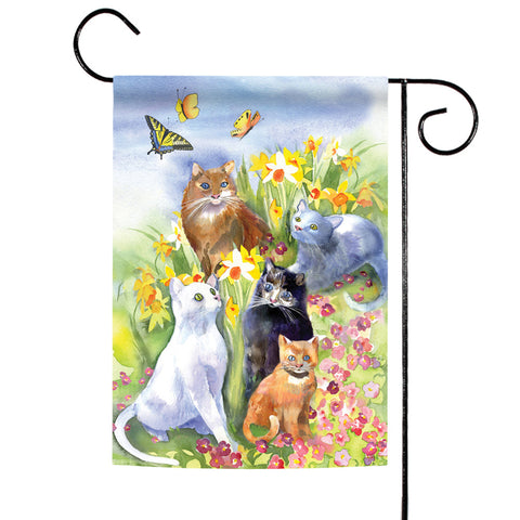 Flower Cats Flag image 1