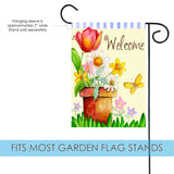 Potted Welcome Flag image 3