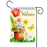 Potted Welcome Flag image 1