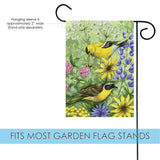 Floral Finches Flag image 3
