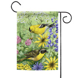 Floral Finches Flag image 1